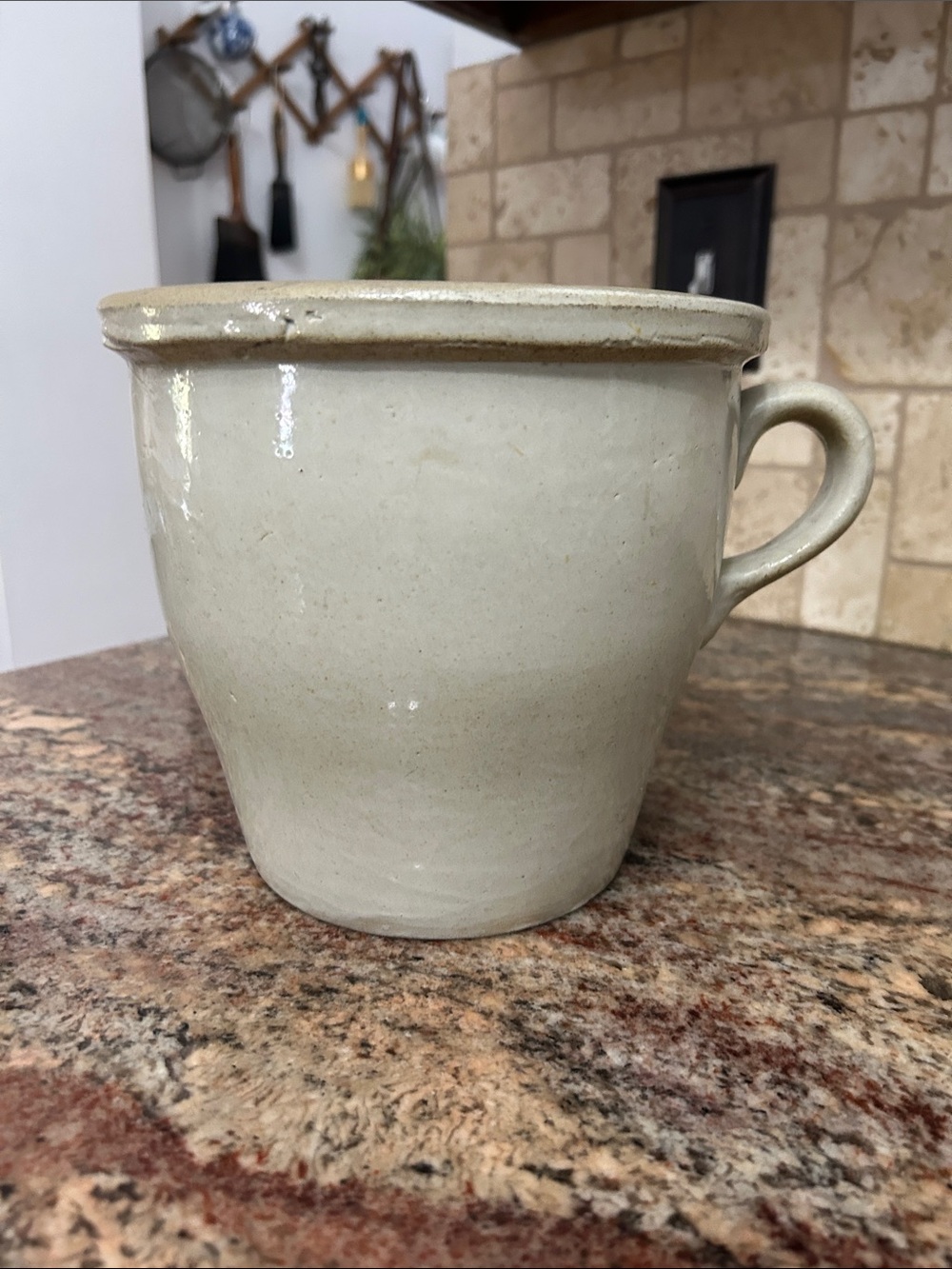 Primitive Crock with Handle - Picture 2 of 6